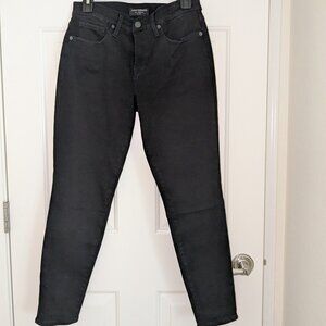 Lucky Brand Ava Mid-Rise Skinny Ankle Jeans Black 8/29 (Measures 32x26)